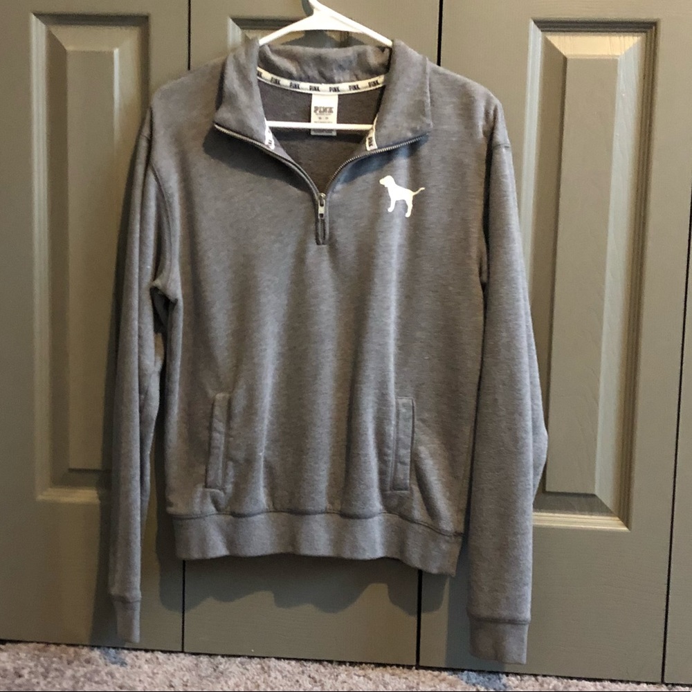 Gray Quarter zip- MUST GO SOON